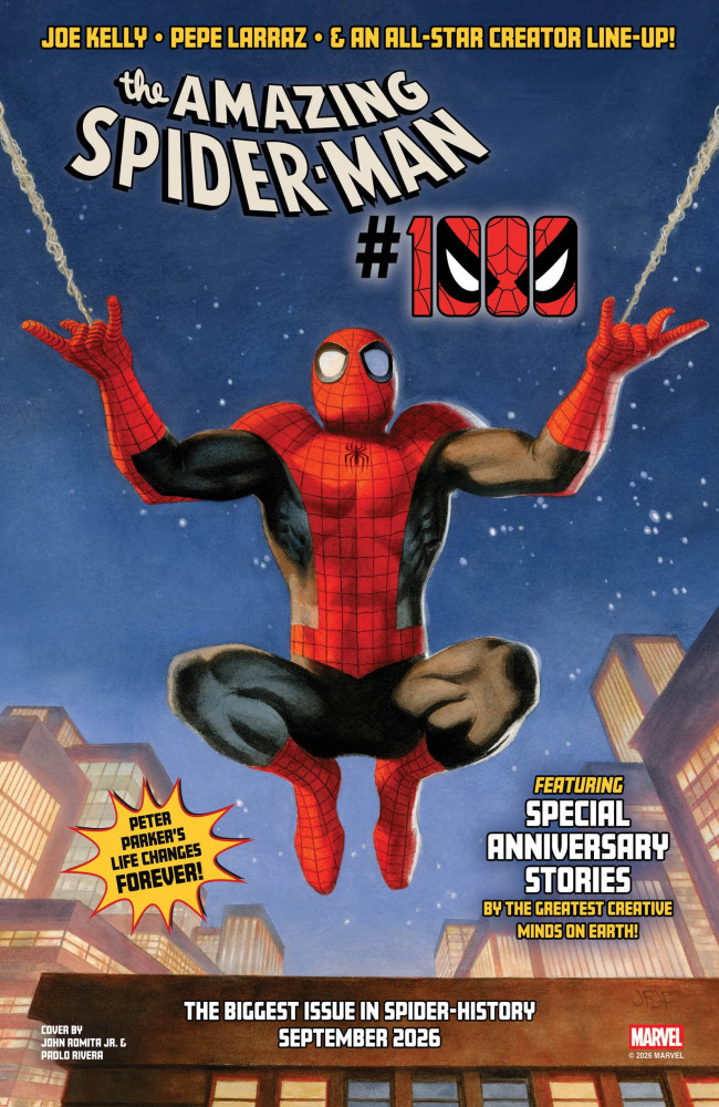 The Amazing Spider-Manin 1000. numero ilmestyy syyskuussa, ja sitä pidetään " Spider-historian suurimpana numerona"