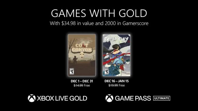 Xbox Games with Gold ei vakuuta joulukuussakaan