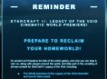 Starcraft II: Legacy of the Voidin julkaisupäivä selviää suorassa lähetyksessä sunnuntaina