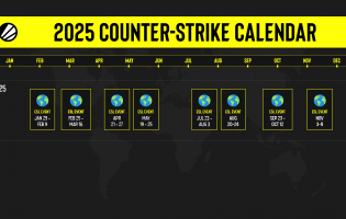 ESL hahmottelee vuoden 2025 Counter-Strike-kalenterin