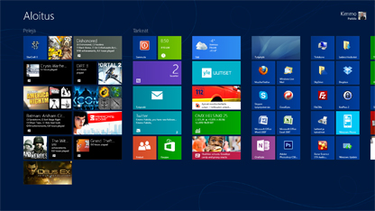 Kahdeksan vinkkiä Windows 8:aan